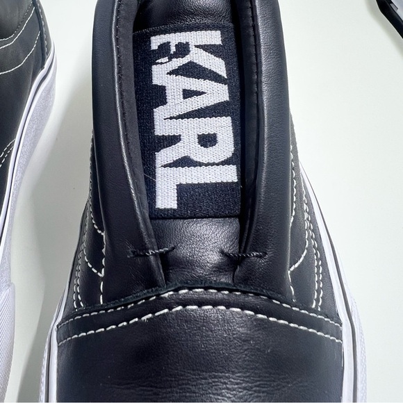 VANS Karl Lagerfeld x Old Skool Laceless Platform Black sneakers in size 6.5 - Picture 2 of 8